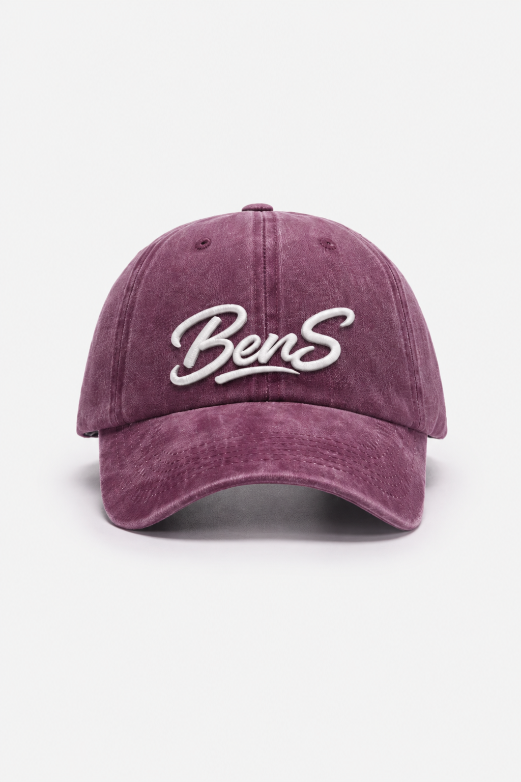Gorra Vintage BenS Vinotinto Washed