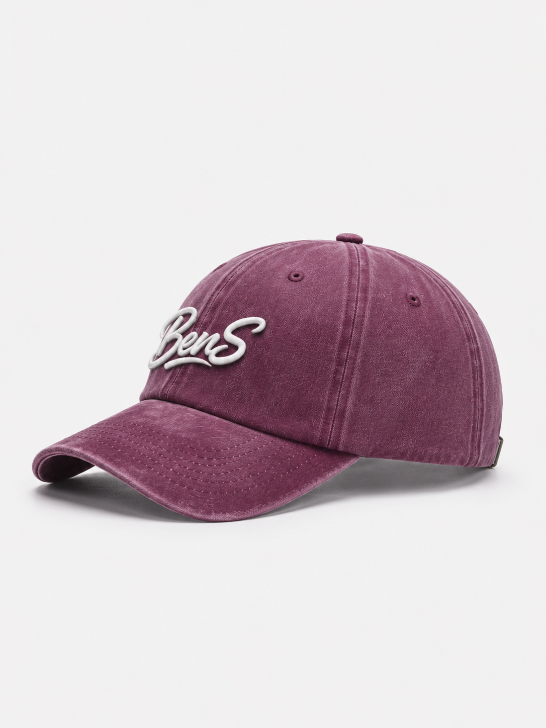 Gorra Vintage BenS Vinotinto Washed - Image 2